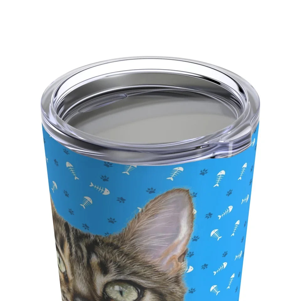 Tumbler Cat Blue 1