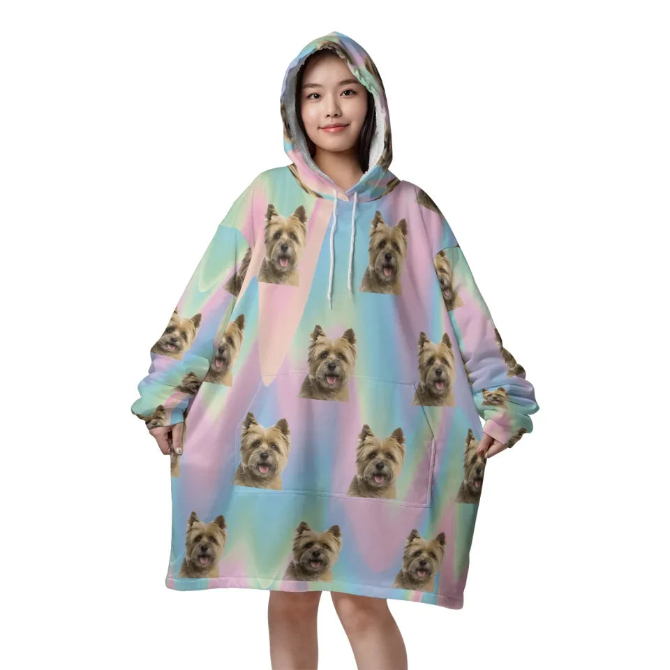 Mockup Blanket Hoodie Front Pastels