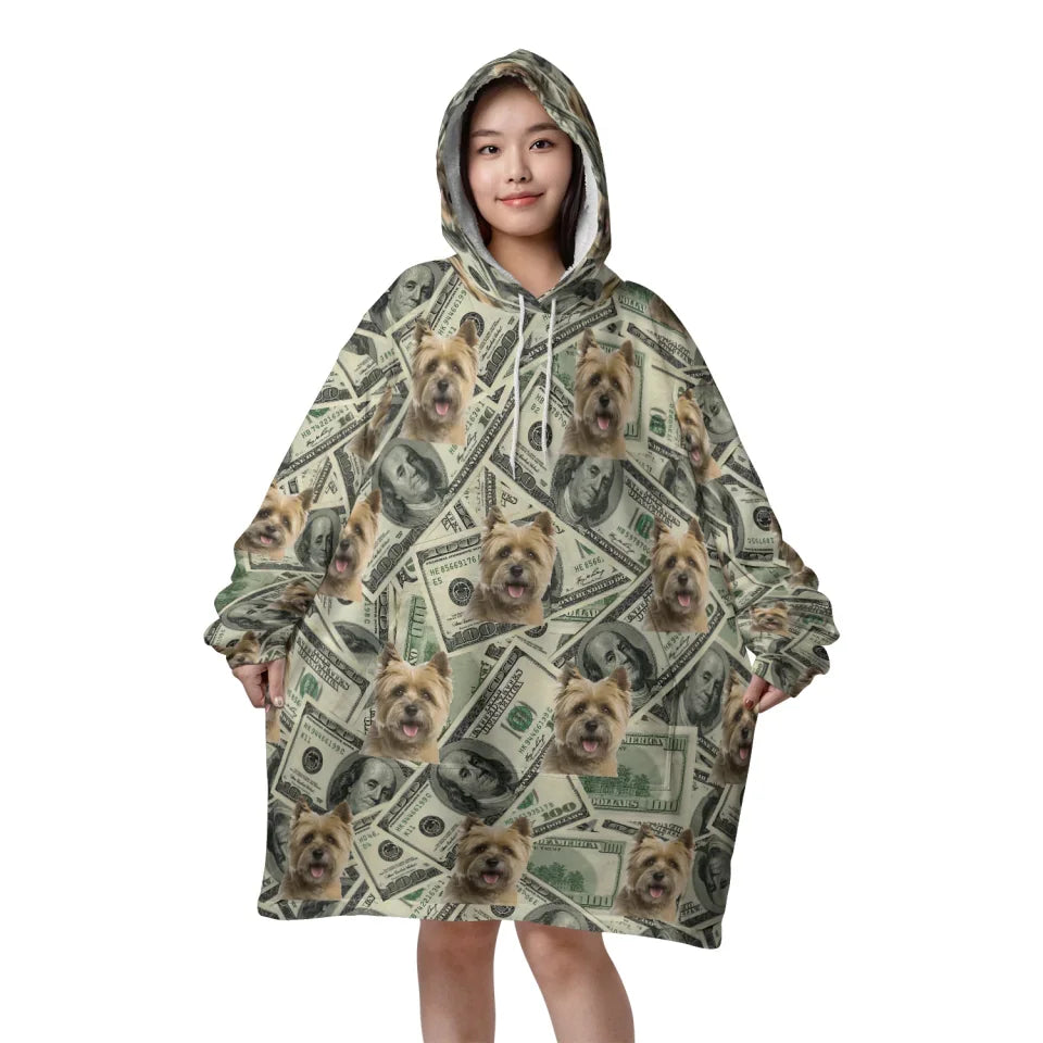 Mockup Blanket Hoodie Front Money