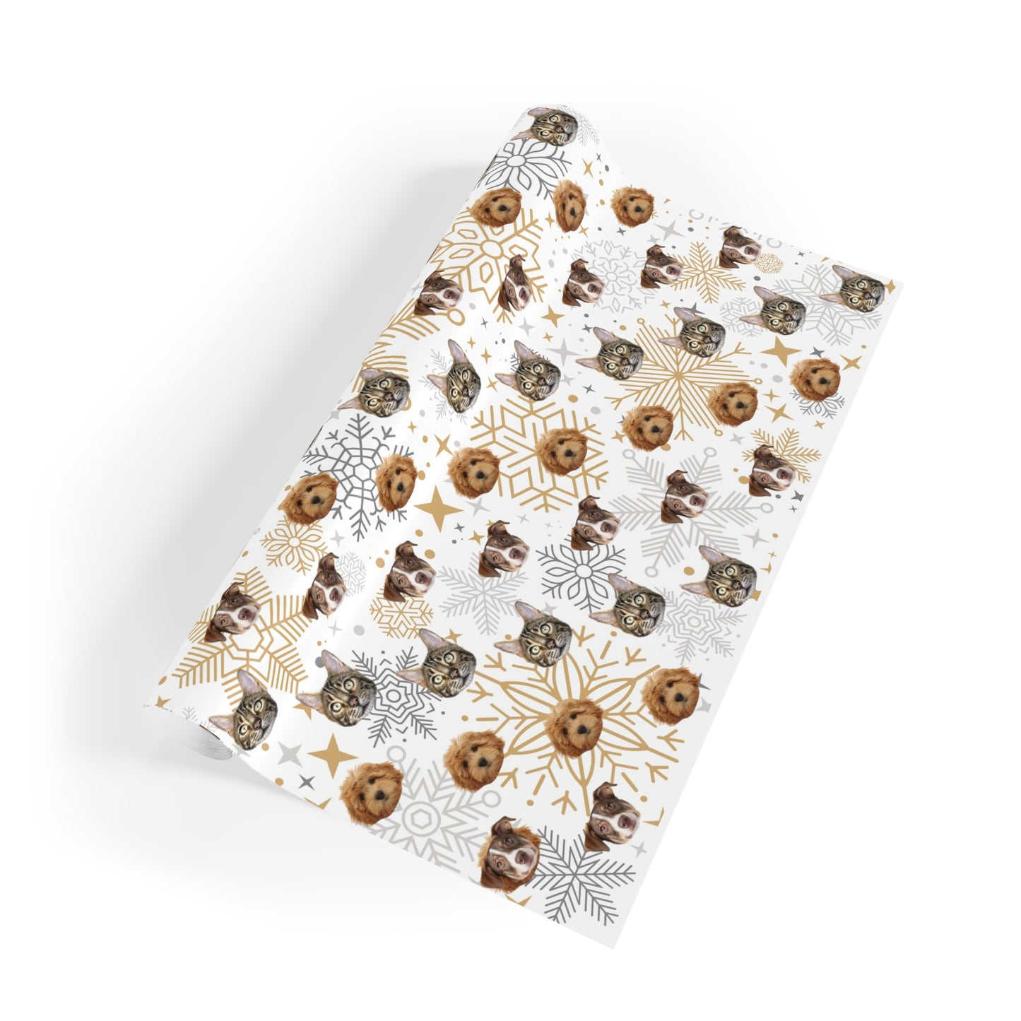 Custom Pet Face Wrapping Paper