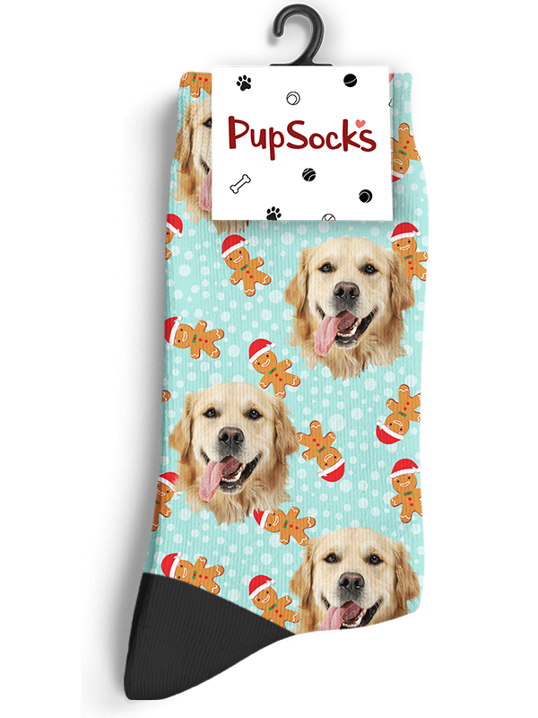 Custom Gingerbread Socks