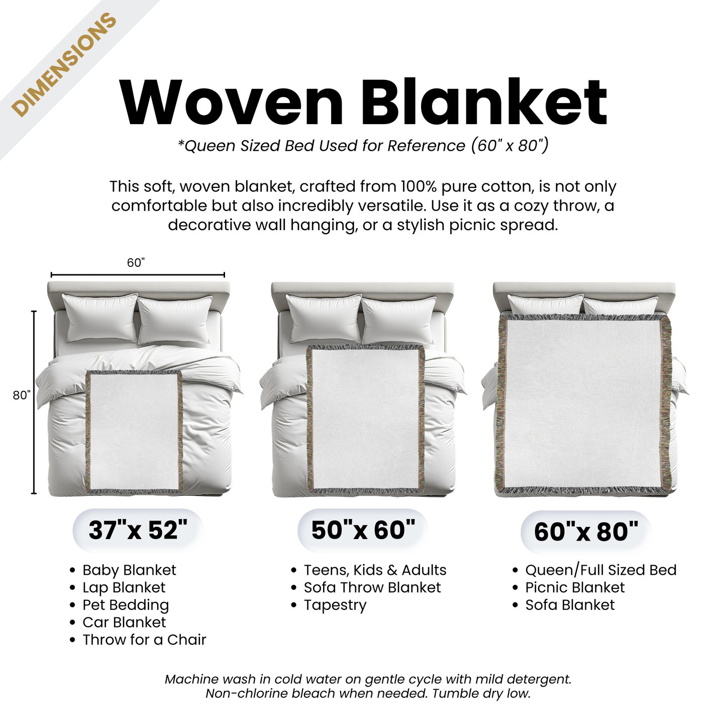 Custom Pet Woven Throw Blanket