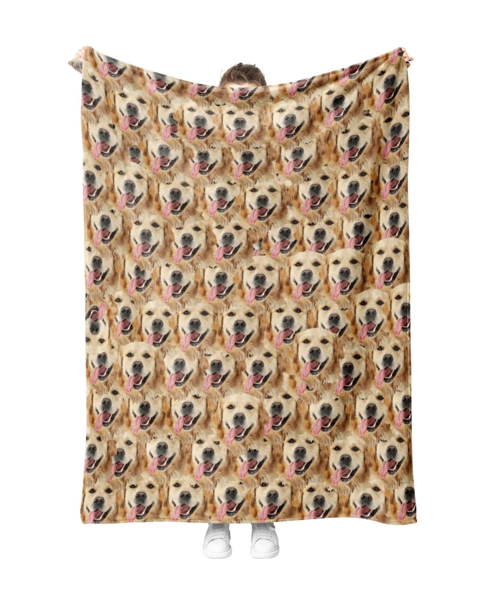 Custom FaceMash Blanket – PupSocks - Main Image