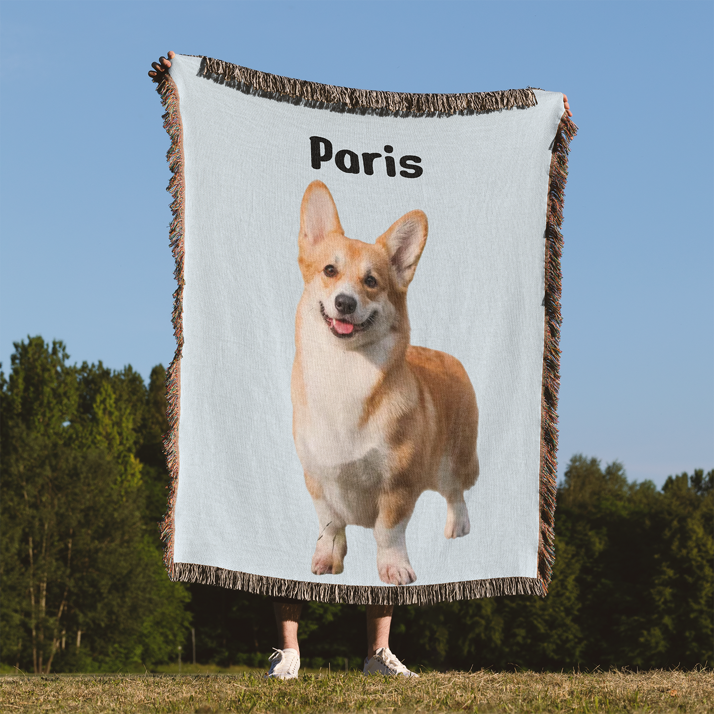 Custom Pet Woven Throw Blanket