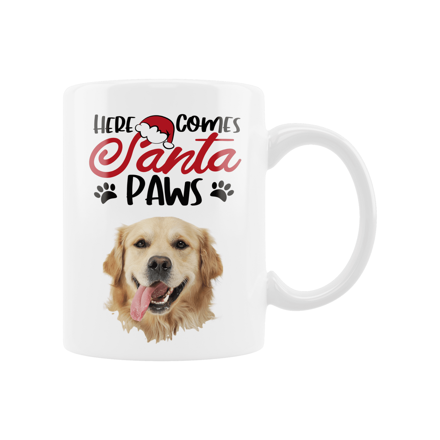 Custom Santa Paws Mug