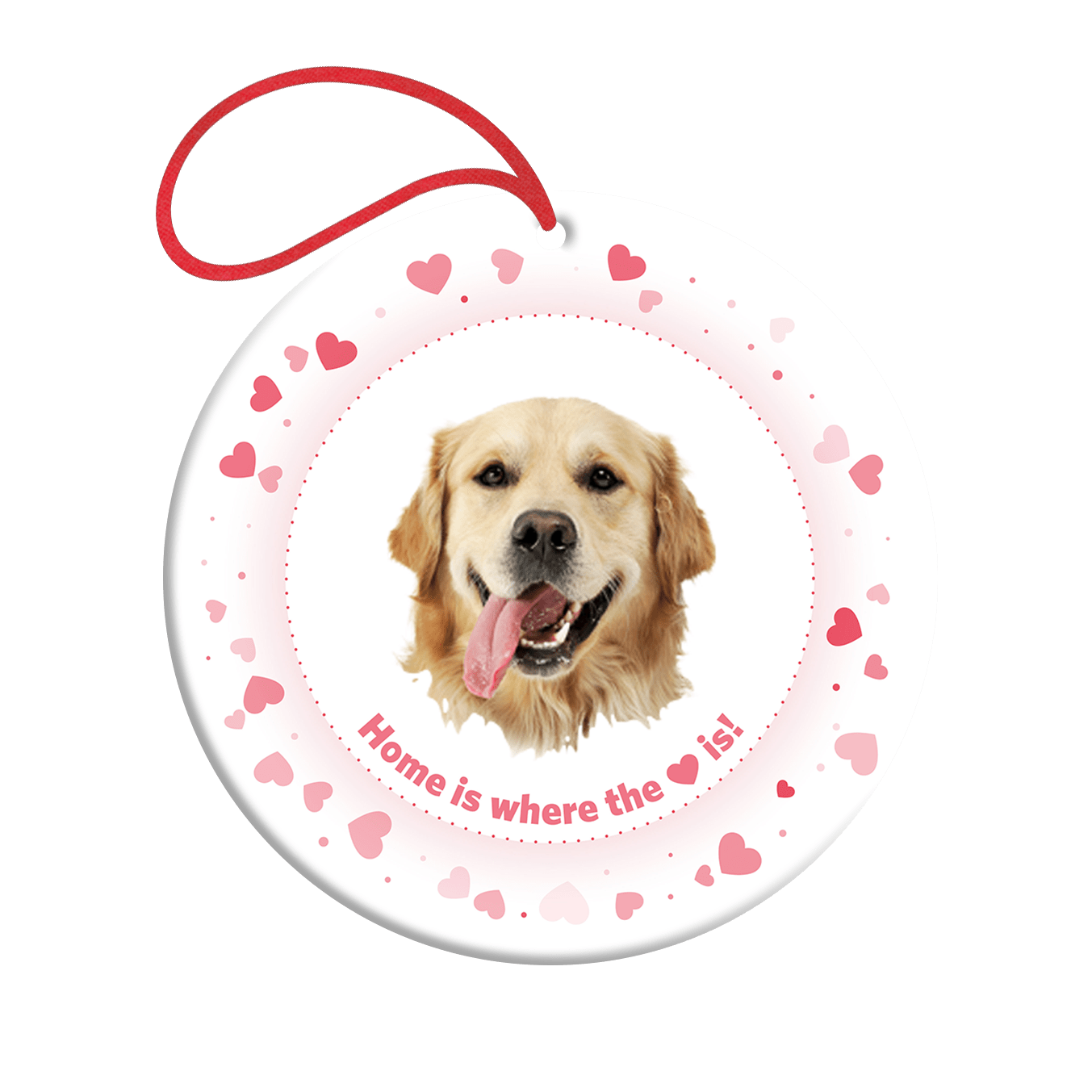 Custom Heart is Home Ornament