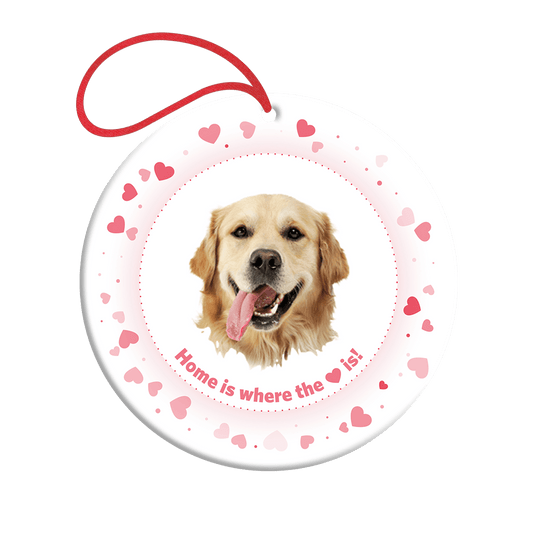 Custom Heart is Home Ornament