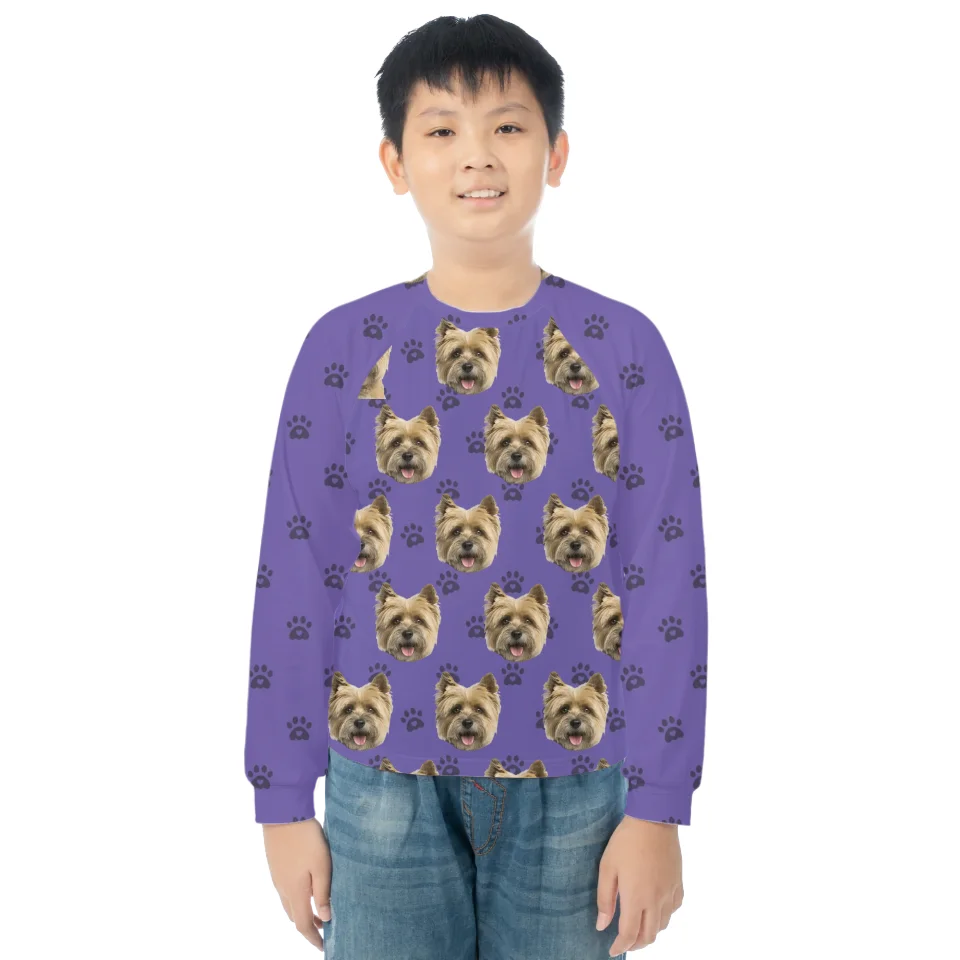 Mockup-AOP Kid Pajamas Long Sleeve Raglan copy