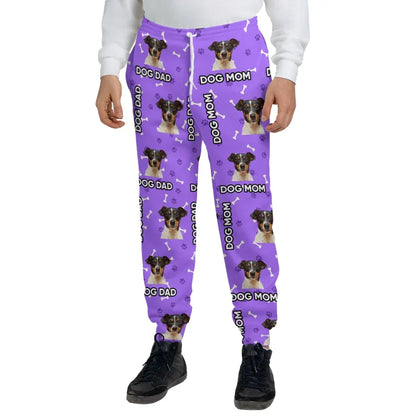 Mockup AOP Sweatpants Front Purple