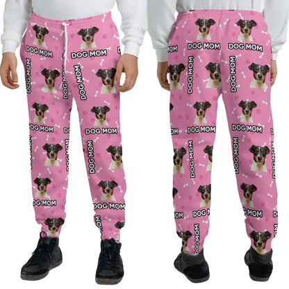 Mockup AOP Sweatpants Front Back Pink