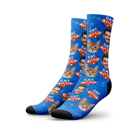 Custom Cat Dad Socks