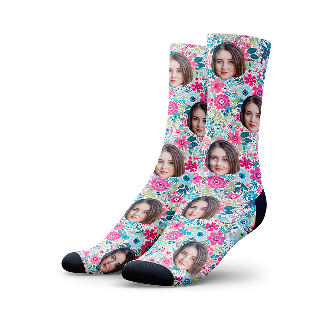 Custom Floral Socks