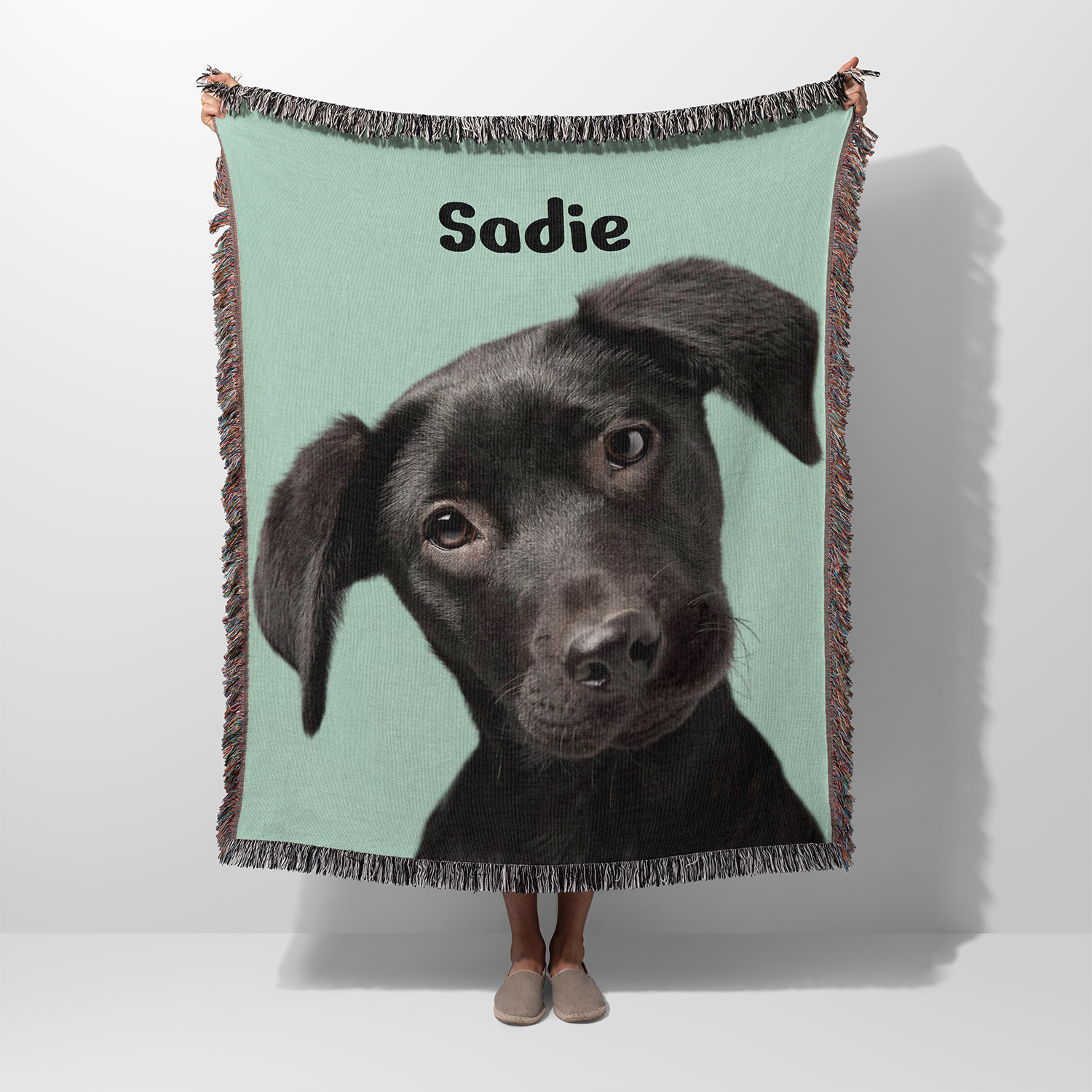 Custom Pet Woven Throw Blanket