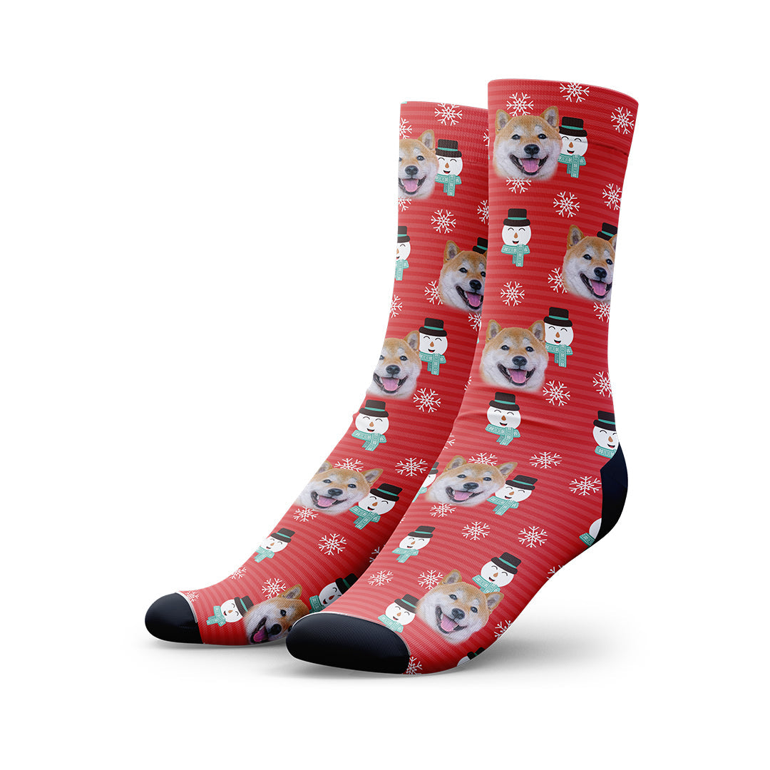 Custom Snowman Socks - 100% Free, Limit 1 Per Customer