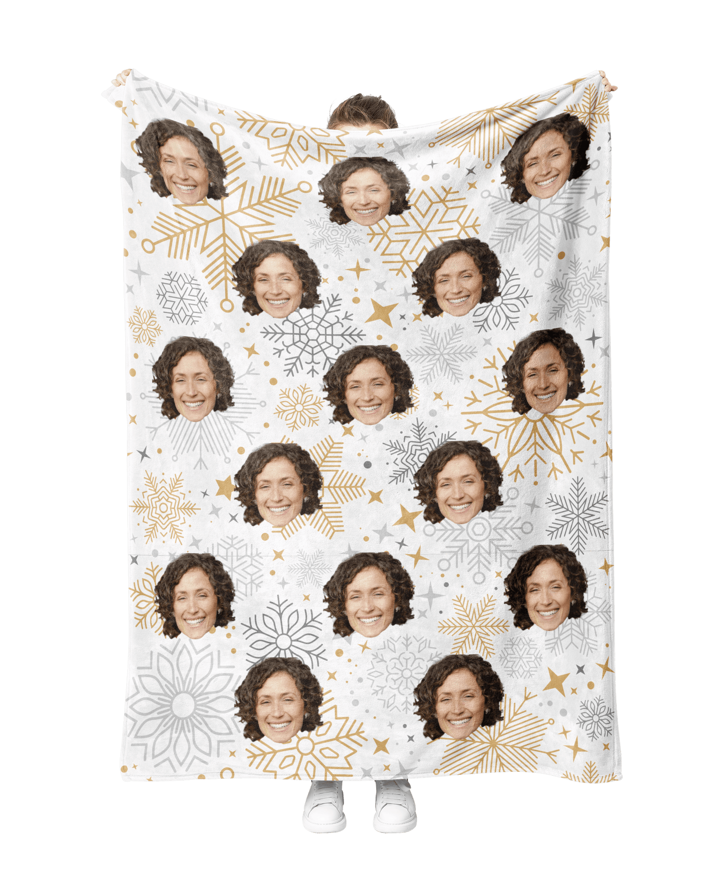 Custom Gold Snow Blanket