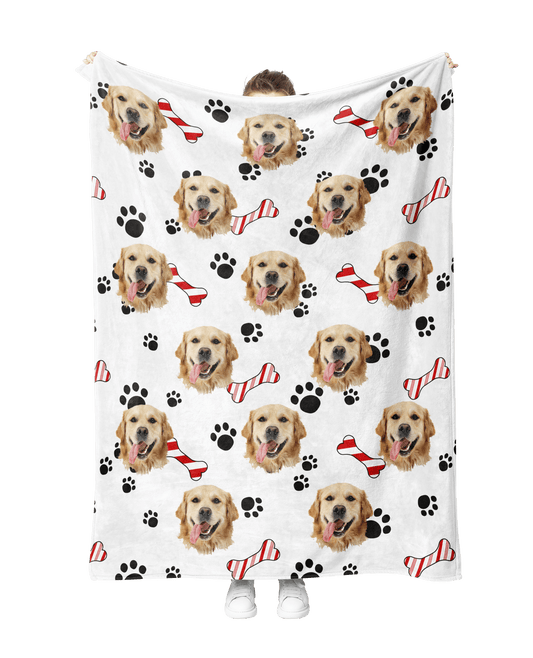 Custom Holiday Dog Blanket