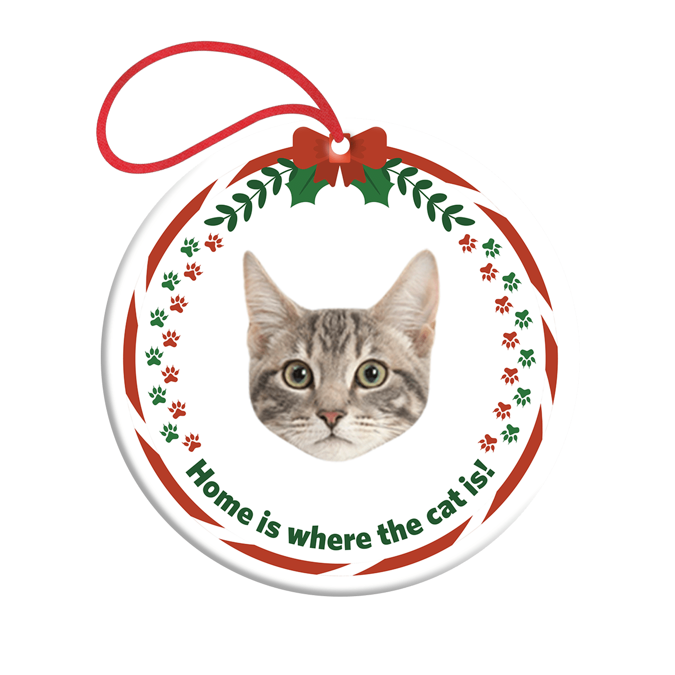 Custom Cat Christmas Ornament