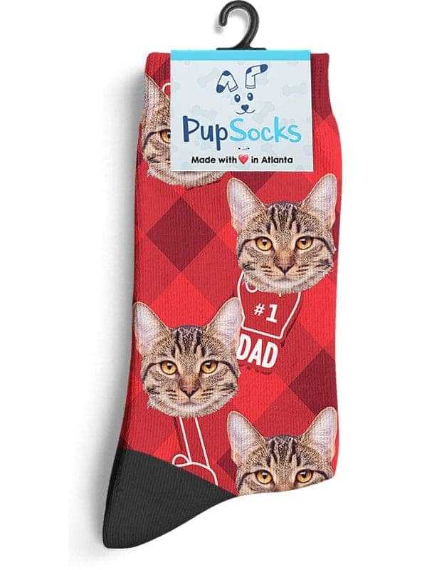 Pawsocks Fan Sign Custom #1 Dad Fan Socks – PupSocks