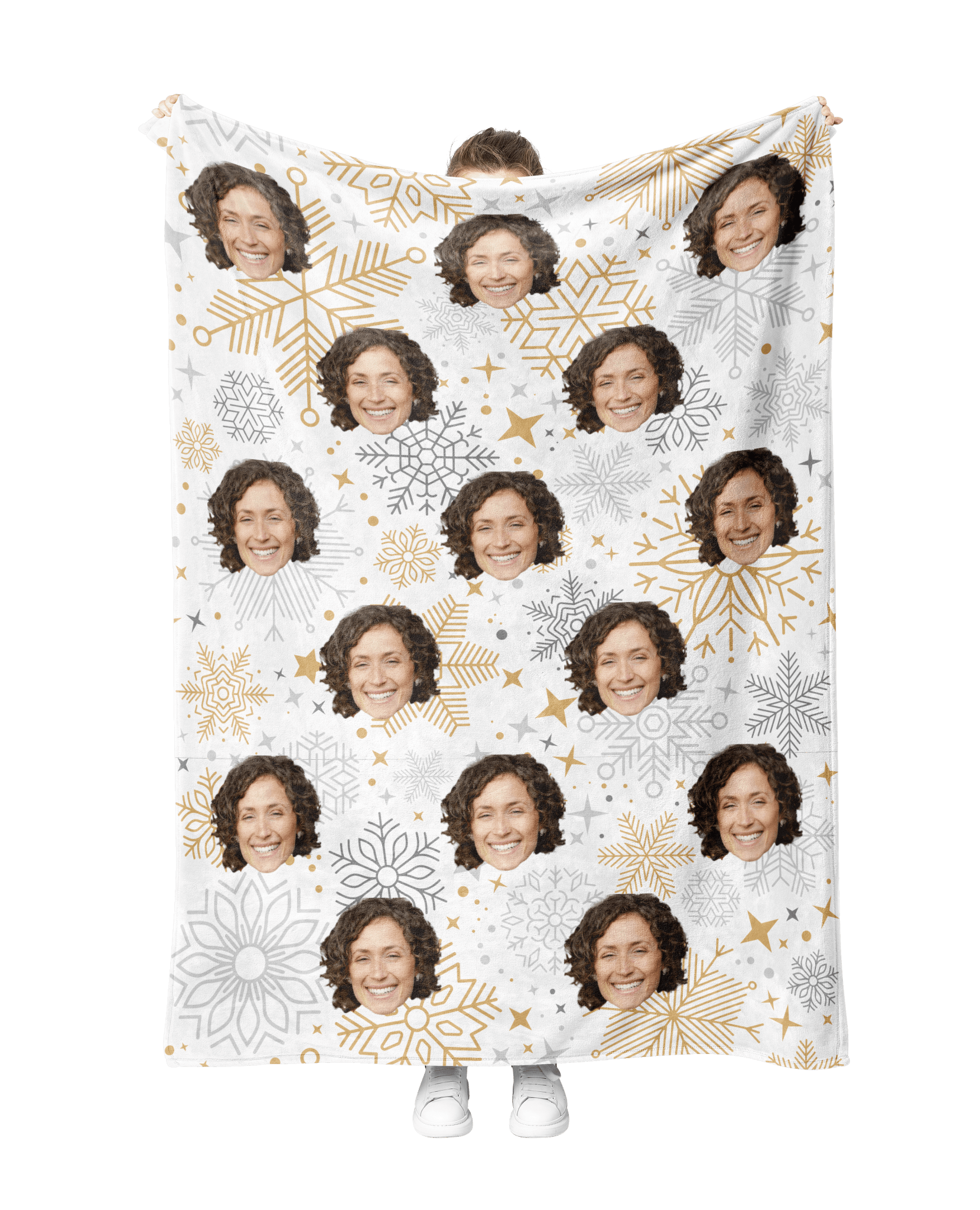 Custom Gold Snow Blanket - PupSocks