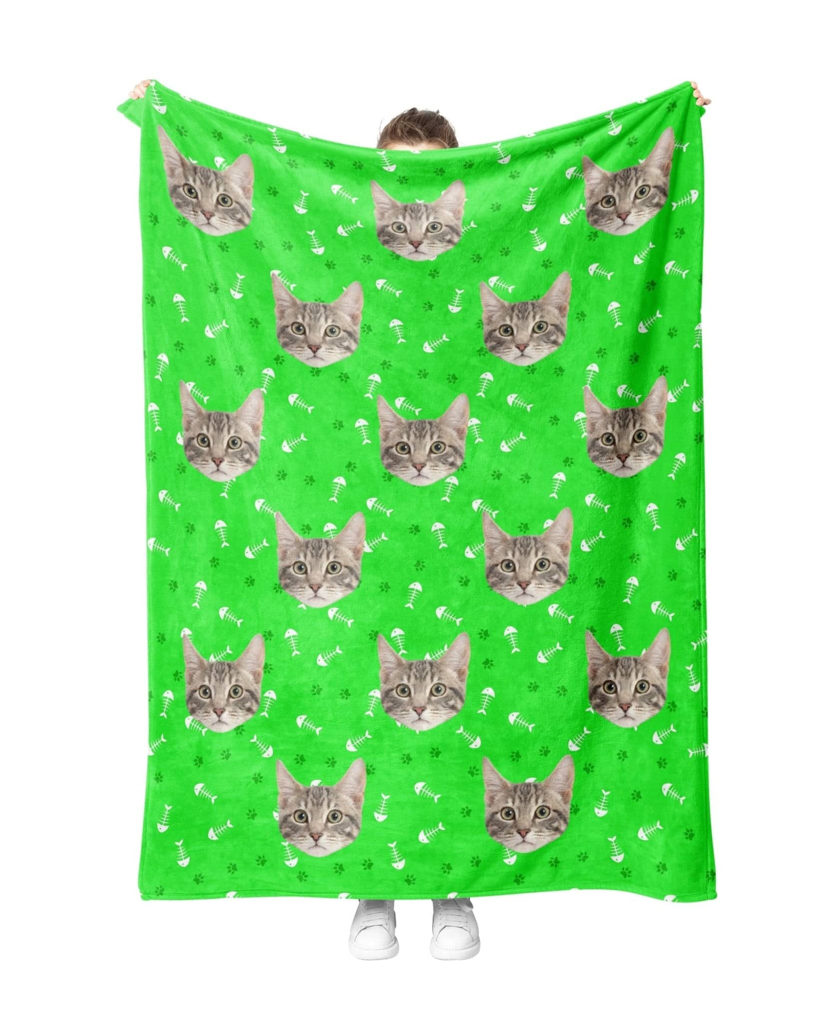 Custom Green CatBlanket - PupSocks