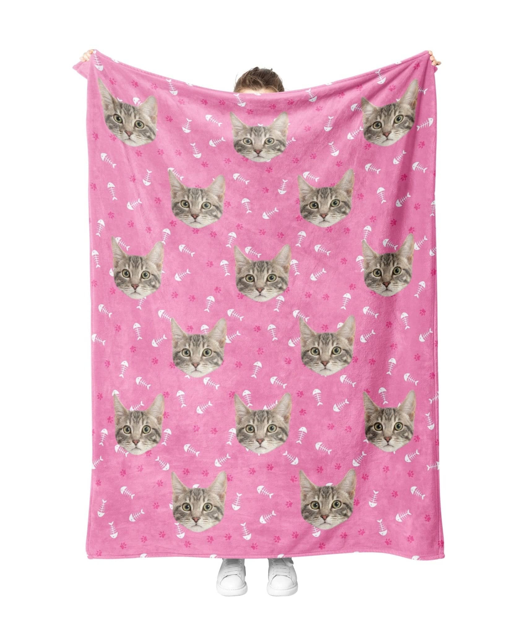 Custom Pink CatBlanket - PupSocks