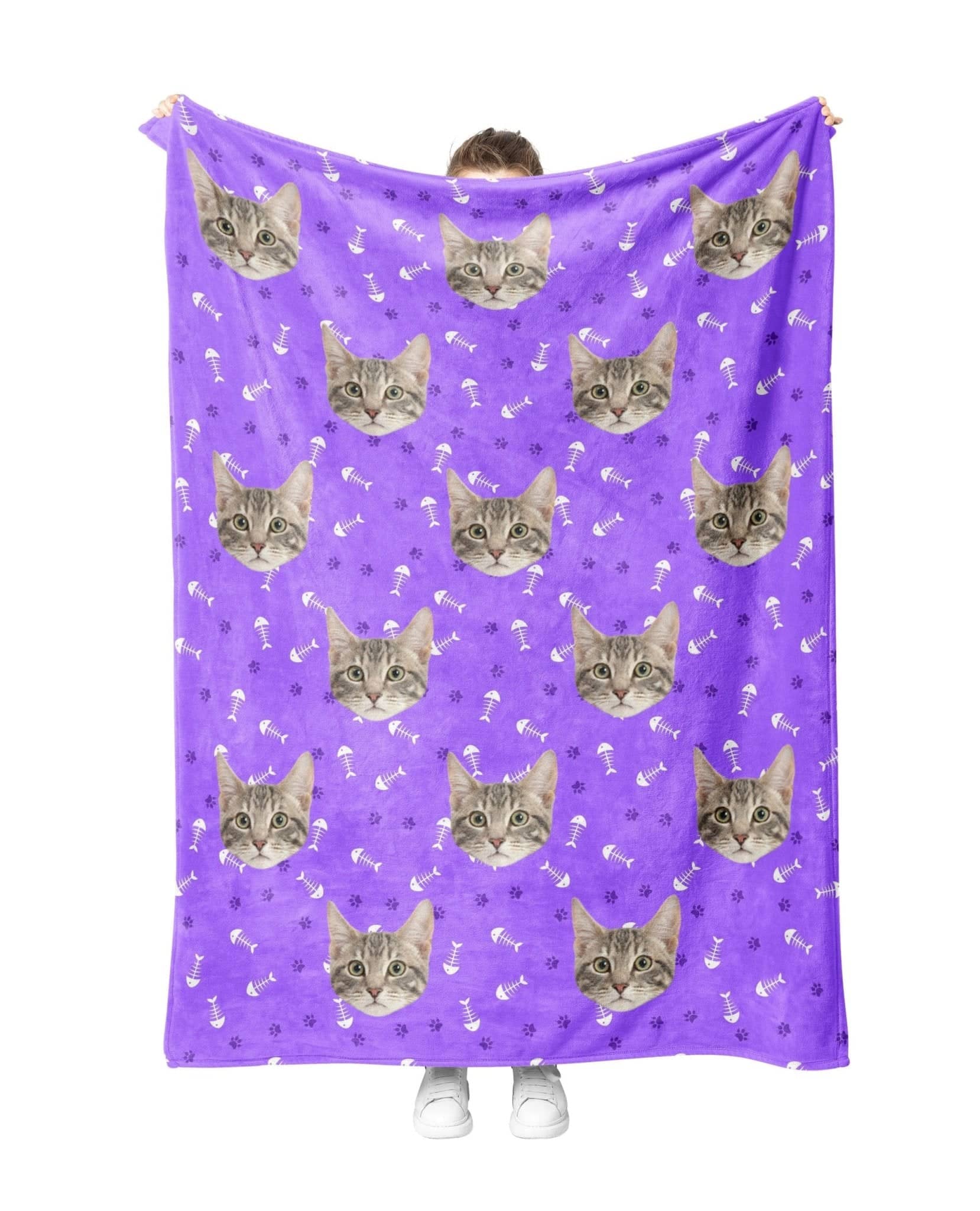 Custom Purple CatBlanket - PupSocks